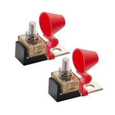 Battery Terminal Fuse Block Holder with Fuse and Insulating Cap, MRBF 200A-2pcs