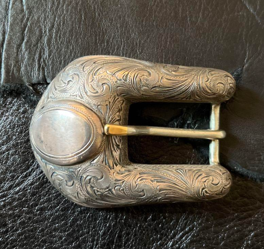 Ahmad Khan 925 Sterling Silver Ranger Belt Buckle 4 piece Custom