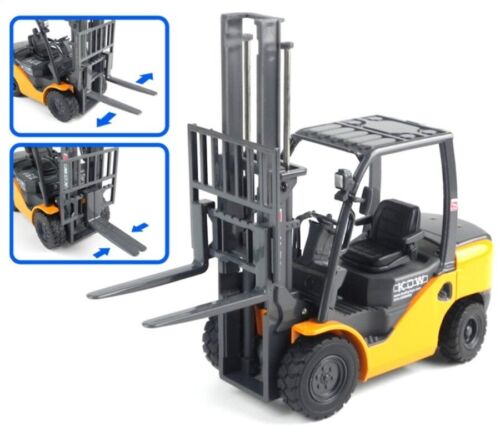 DIE CAST FORKLIFT MODEL - 1:20 SCALE - YELLOW - DETAIL CONSTRUCTION - COLLECTORS - Picture 4 of 7