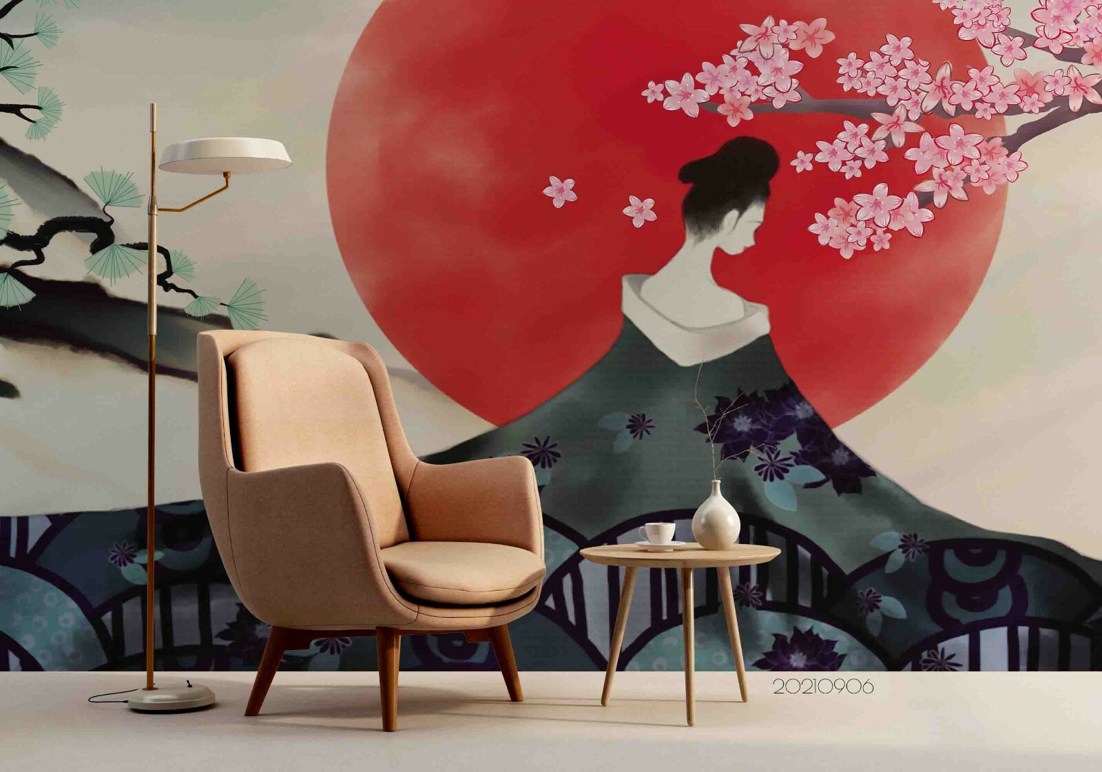 3D Japanese Style Selfadhesive Removable Wallpaper Murals Wall eBay