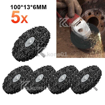 ACELECTRONIC 5 Stk.CSD Scheibe CBS Schleifscheibe Reinigungsscheibe 100mmX6mm Lila Schwarz