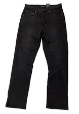 Urban Star Men's Stretch Relaxed Fit Straight Leg Premium Black