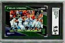 2017 Panini Elite Adam Vinatieri Field Vision Green SGC 9.5