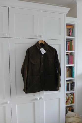 Monitaly Coveral Jacket 8-Wale Brown Corduroy, size 36 - BNWT, RRP £375 - Picture 4 of 8