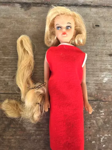 Vintage 60's American Character Tressy Doll Grow Hair, w/box, no key, as is