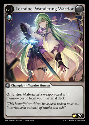 Lorraine, Wandering Warrior プロモFOIL