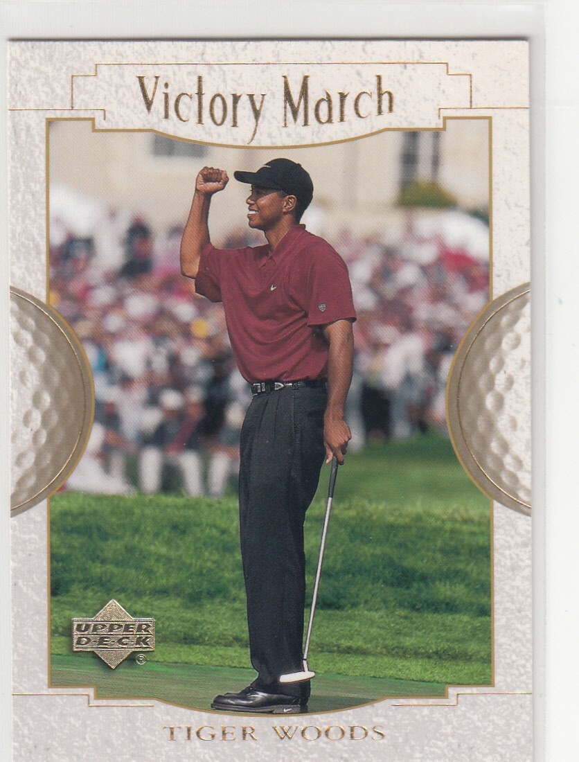 2001 Upper Deck Golf Victory March TIGER WOODS #151
