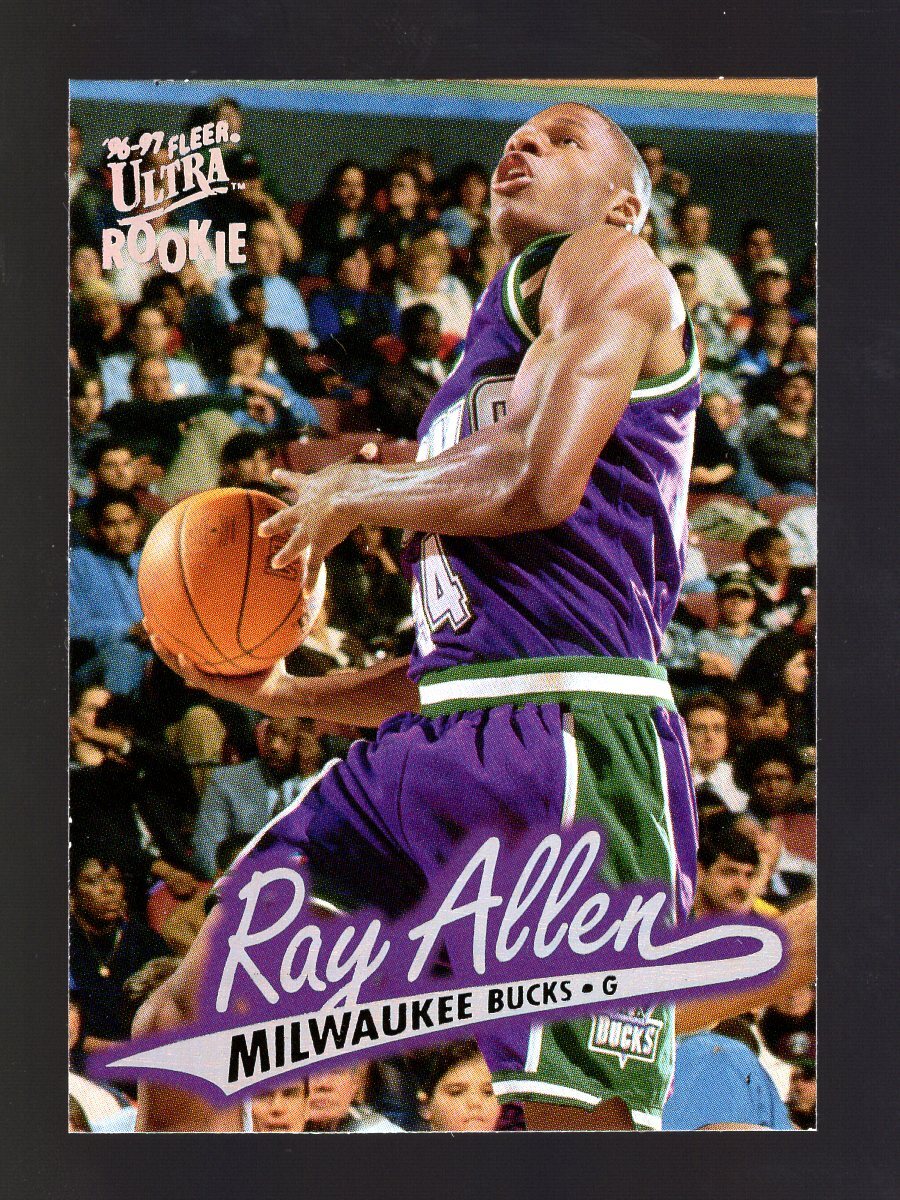 1996-97 FLEER ULTRA #60 RAY ALLEN RC MILWAUKEE BUCKS
