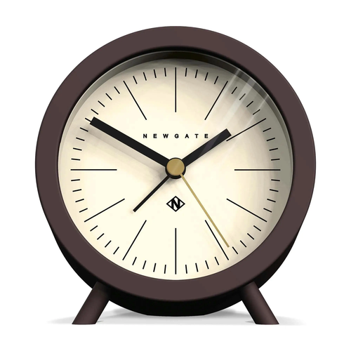 Newgate Fred Chocolate Black Alarm Clock – Stylish Retro Design for Home Decor - Picture 6 of 12