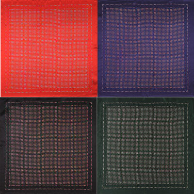 MINI Paisley - 100 % echte natürliche SEIDE - Quadratischer Halstuch - 52cm-20''-20g. Farbe optisch