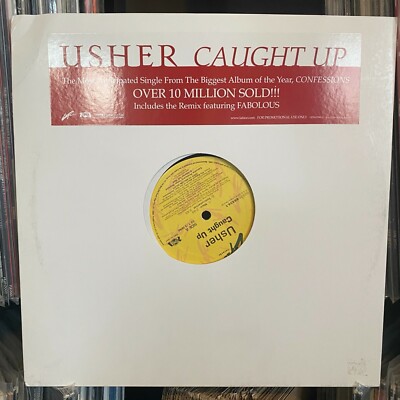 USHER + FABOLOUS - CAUGHT UP (+REMIX) (12'')  2004!!!  RARE!!!  CONFESSIONS!!!