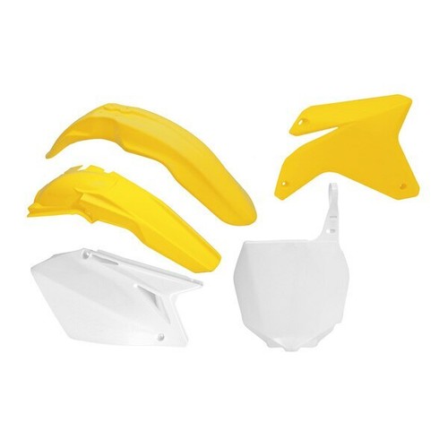 Suzuki RM-Z 450 2005-2006 Rtech Racetech Plastics Kit - Yellow / White 75-K117
