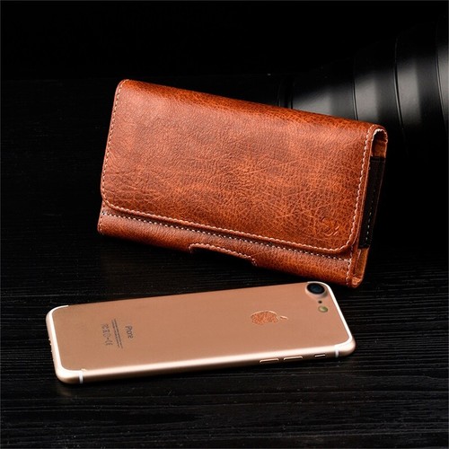 Men Cell Phone Belt Pack Bag Loop Waist Holster Pouch Case Cover Universal L - Picture 5 of 12