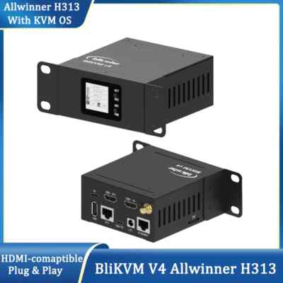 Allwinner H313 Soc KVM over IP Poe Video Loop Through PiKVM RTC Video Capture