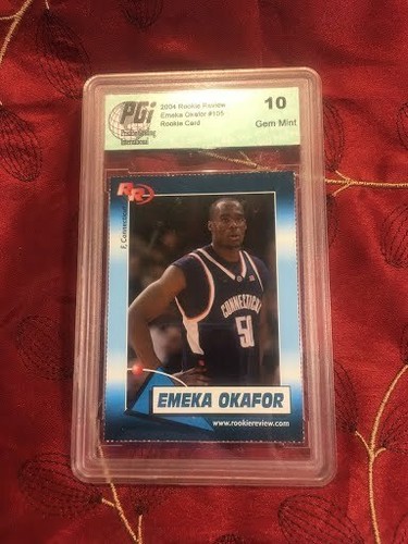 2004 Rookie Review EMEKA OKAFOR ROOKIE #105 PGI 10 GEM MINT PSA  - Picture 1 of 2