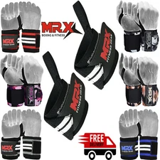 MRX Power Weight Lifting Wrist Wraps Supports Gym Workout Bandage Straps 18"