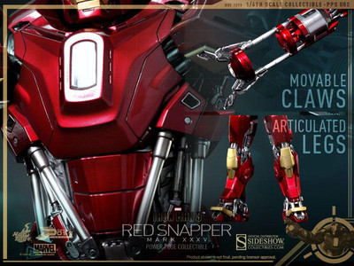 【新品・未開封】アイアンマン マーク35 RED SNAPPER 1/6スケール Hot Toys Red Snapper Mark XXXV 35 Iron Man 3 Movie 1:6 Scale Power