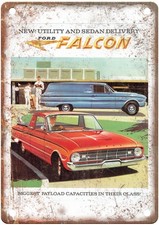 1961 Ford Falcon Xk Ute Van Vintage Auto Ad Retro Look Metal Sign An1908