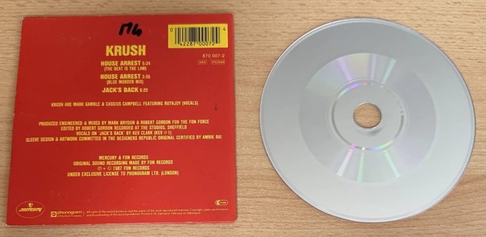 Krush – House Arrest (Maxi CD) - House Music finest for collectors - Bild 3 von 4