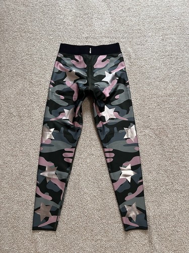 Ultracor Leggings Donna Medium Mimetico, Rosa, Stampa Stelle Caviglia Activewear - Foto 2 di 6