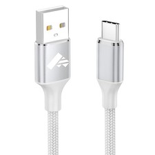USB to USB Cable 2M Type C Fast Charge Charging Lead Nylon