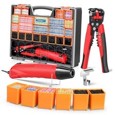 Ultimate All-in-One Heat Shrink 2000pcs Pro Kit with Heat Gun  Wire Stripper 