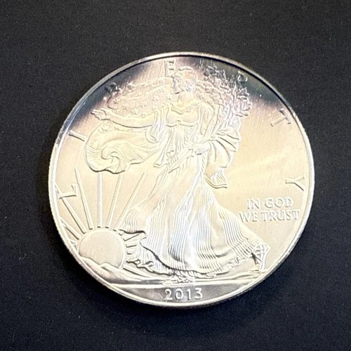 2013 American Silver Eagle 1 Oz BU Some Toning