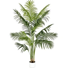 5ft Artificial Palm Tree – Realistic Fake Palm Plant for Indoor & Outdoor Déc...