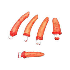 Life Size Simulated Fake Bloody SEVERED FINGERS Body Parts Halloween Decorations