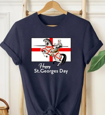 Happy St Georges Day T-Shirt - England Heritage Saint George Cross Unisex Tee