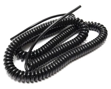 Alpha Wire 741/3 23AWG 3-Conductor PVC Coiled Retractile Cord, 4-12ft