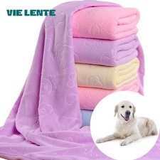 Quick Drying Dog and Cat Towels Soft Fiber Towels Absorbent Bath Towel Pet Bathr