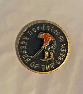 NORDSTROM KEEPER of the GREENS. 1 inch Coin Style Ball Marker. A BEAUTY.