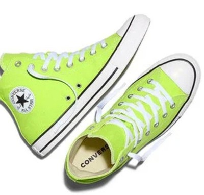 Converse Chuck Taylor All Star High Men 7,  Women 9 Neon Mantis Green (Box Tear)