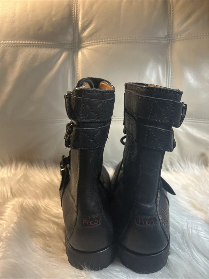 BOTAS DE COMBATE POLO RALPH LAUREN RANGER HOMBRE Brockton NEGRAS TALLA 10 D Foto 3 de 4