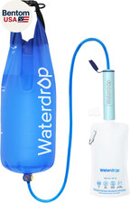 Gravity Water Filter Straw, Camping Water Filtration System, Water Purifier Surv