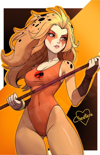 Cheetara Thundercats 11x17 Sexy Anime Furry Poster Kunstdruck Signiert - Bild 2 von 5