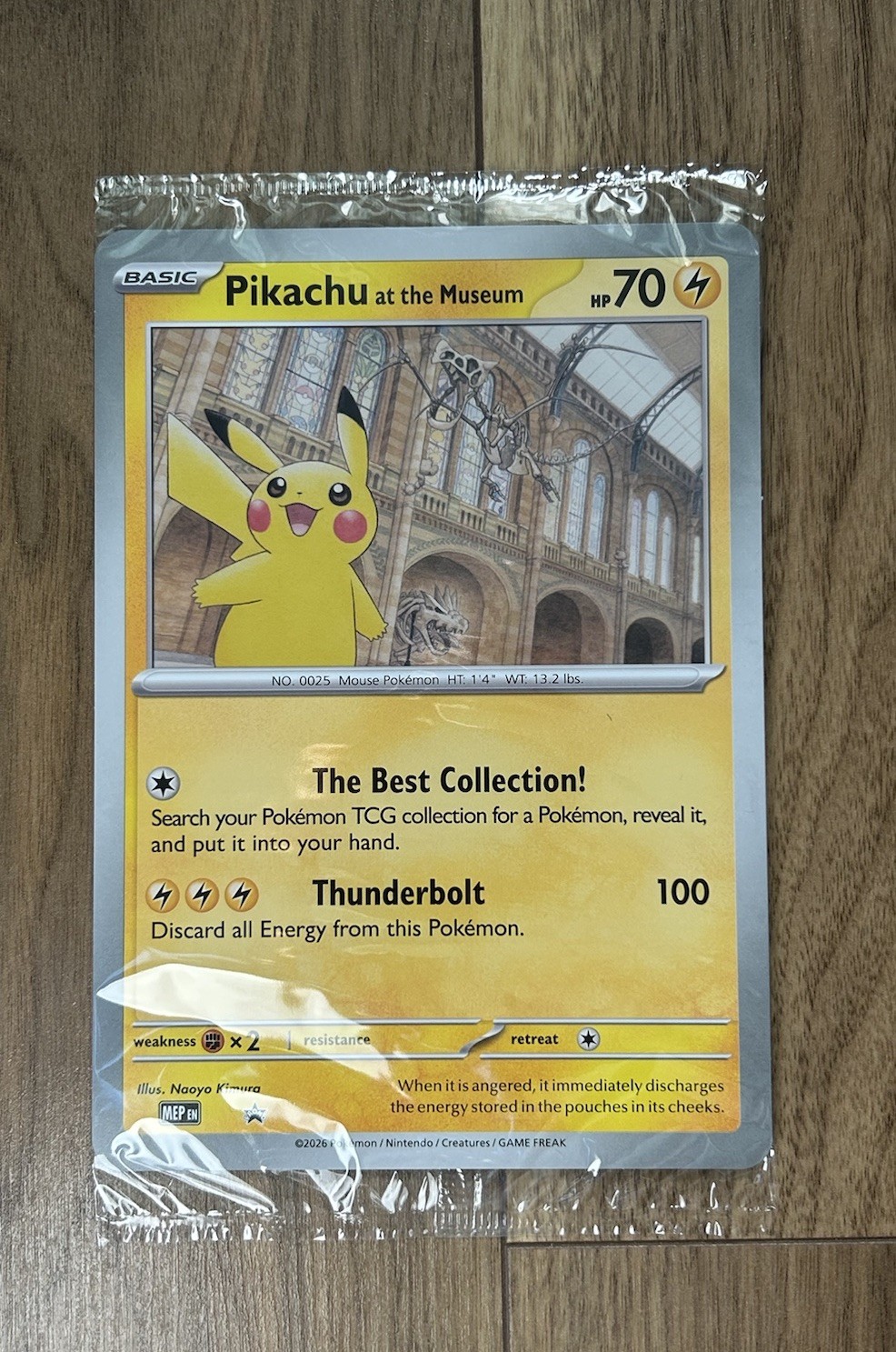 Pokémon Pikachu At The Museum Card Jumbo Promo card Brand New Sealed