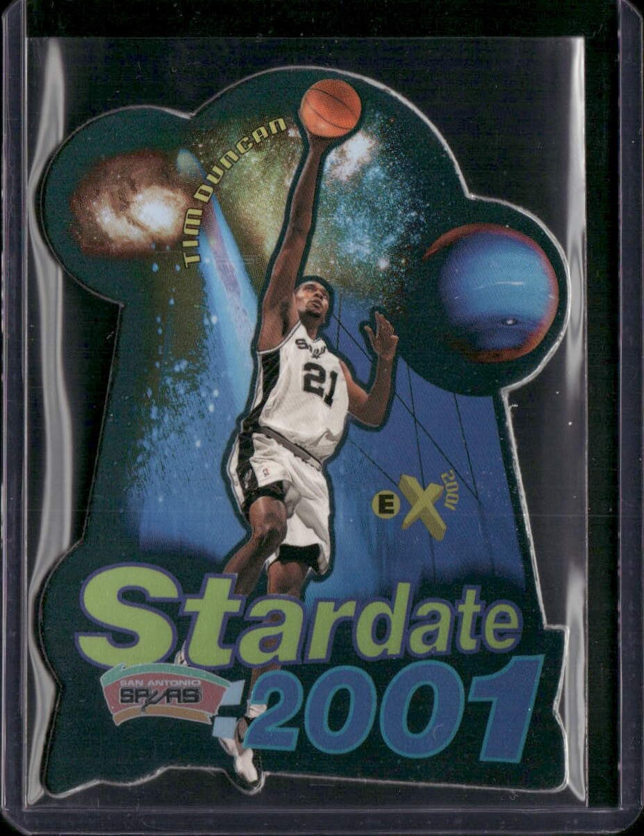 1997-98 E-X2001 #5 SD Tim Duncan X2001 - Star Date 2001
