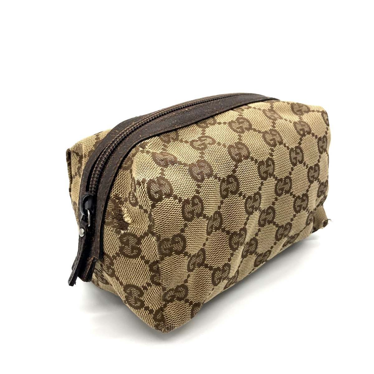 GUCCI GG canvas 29595 beige Women Cosmetic Make up Pouch From
