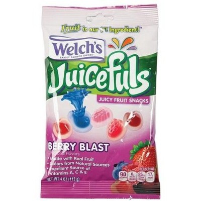 12x Welch's Fruit Snacks Juicefuls Berry Blast New Bulk Sweet Snack Treats 4oz