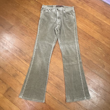 Vintage Z. Cavaricci Green Bootcut Corduroy Pants Y2K Indie Clean Girl Grunge 30