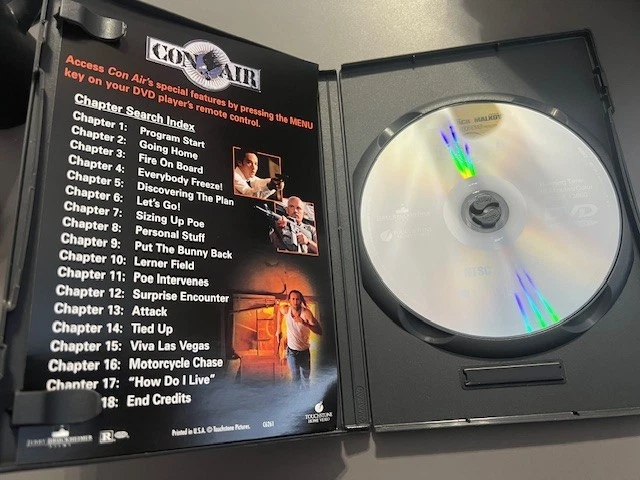 Con Air DVD Movie 1997 Widescreen Nicolas Cage John Cusack John Malkovich - Image 3 of 3