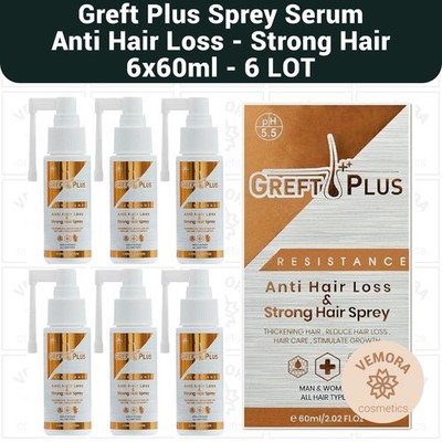 Greft Plus Anti Hair Loss & Strong Hair Spray  - 6 LOT