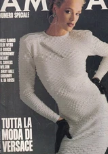 AMICA 1986 BROOKE SHIELDS  RENEE SIMONSEN KELLY LEBROCK JANICE DICKINSON VERSACE