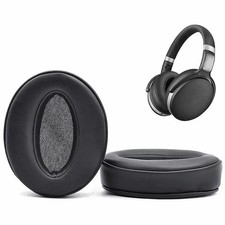 Replacement Ear Pads for Over-Ear Headphones   PU Leather Cushions, Black, 2-Pie
