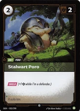 Stalwart Poro Foil 052/298 Origins Riftbound League of Legends 005475