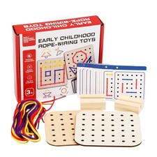 Threading Board Educational Threading Activity Puzzles Fine Motor Skill