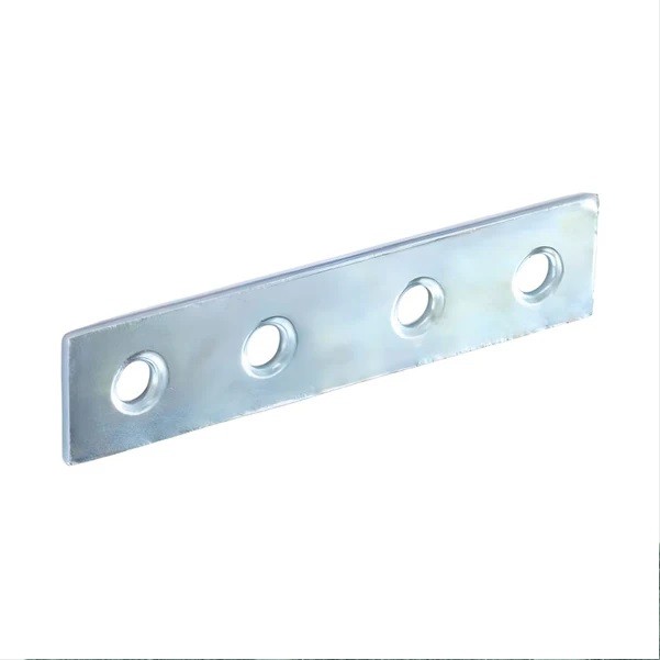 1x 75mm Straight Plate Mending Bracket Brace Support Fixing Joining Repair
