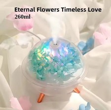 260ML USB Mini Eternal Flower Air Humidifier Aroma Diffuser/Night light